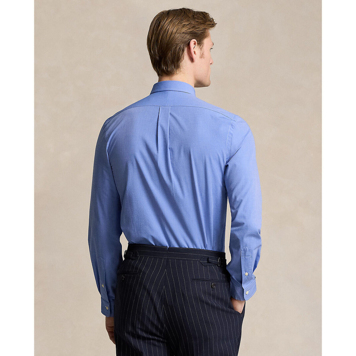 POLO RALPH LAUREN<br>Camisa de popeline elástica, corte slim