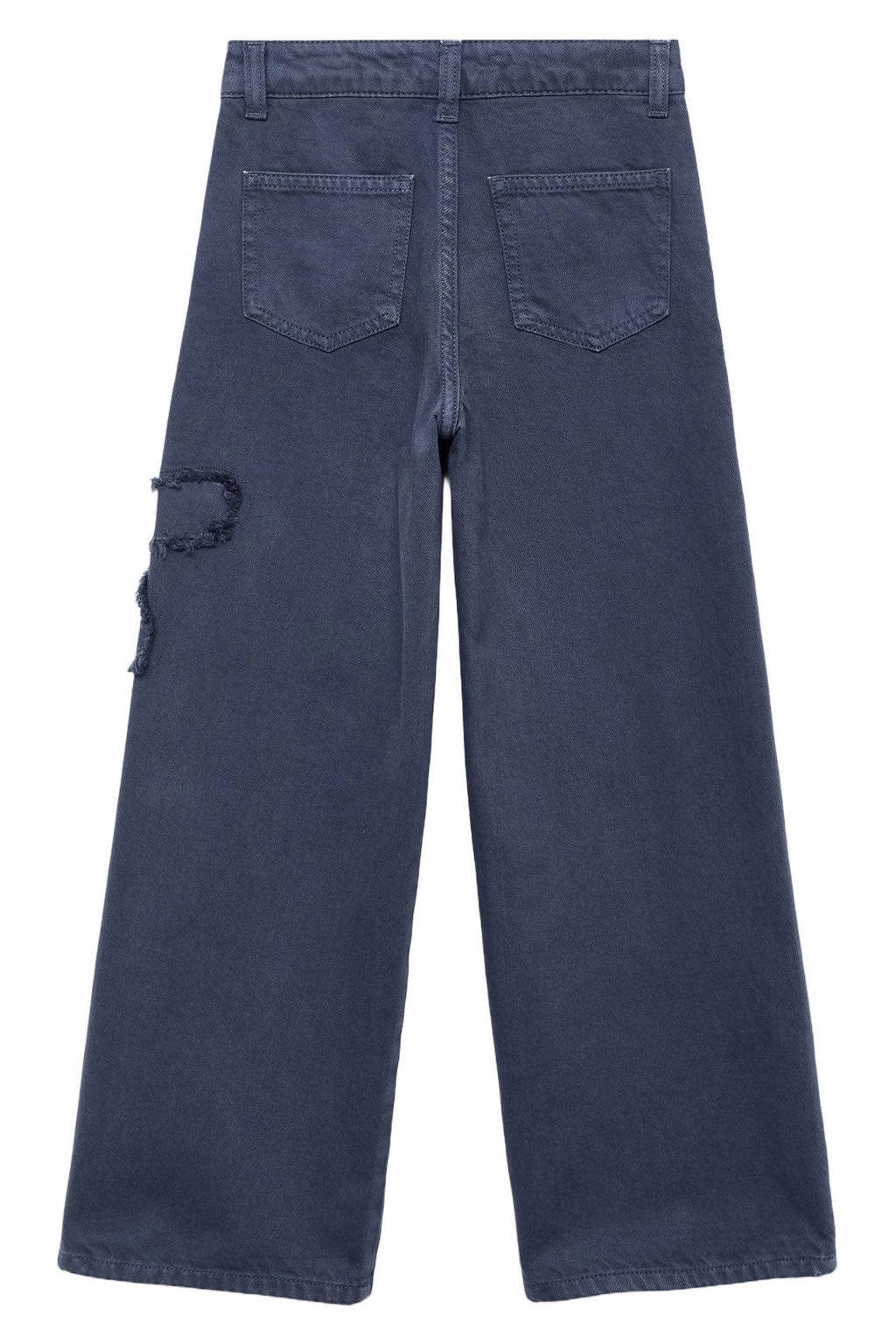 Mango Kids wide leg casual broek blauw