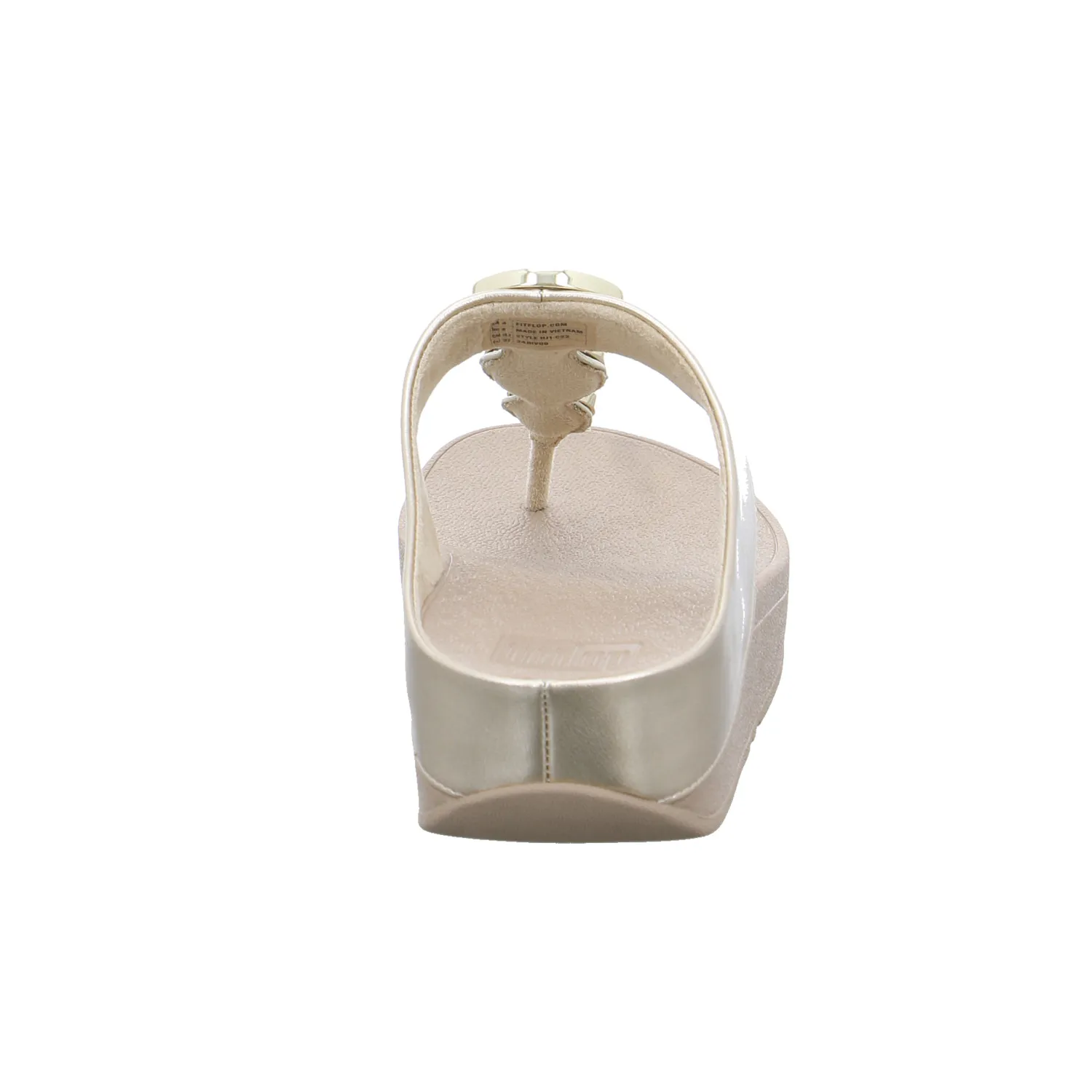 FITFLOP Zehentrenner-FlipFlop Beige Lederimitat