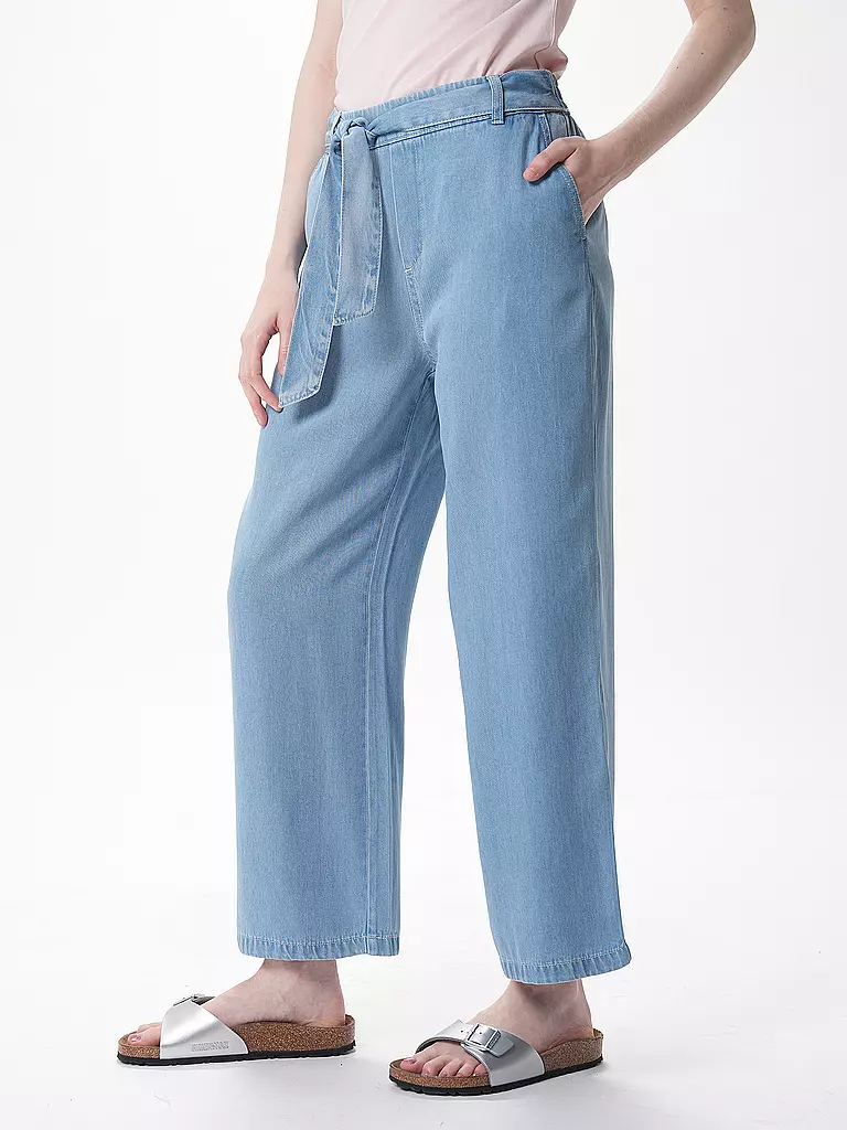 S.OLIVER Culotte High Rise blau
