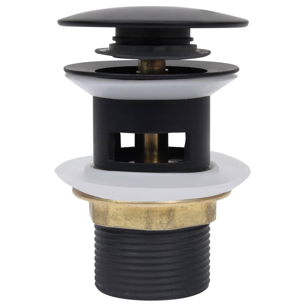 vidaXL Klik-Klak overloopstopper, zwart, 6,4x6,4x9,1 cm