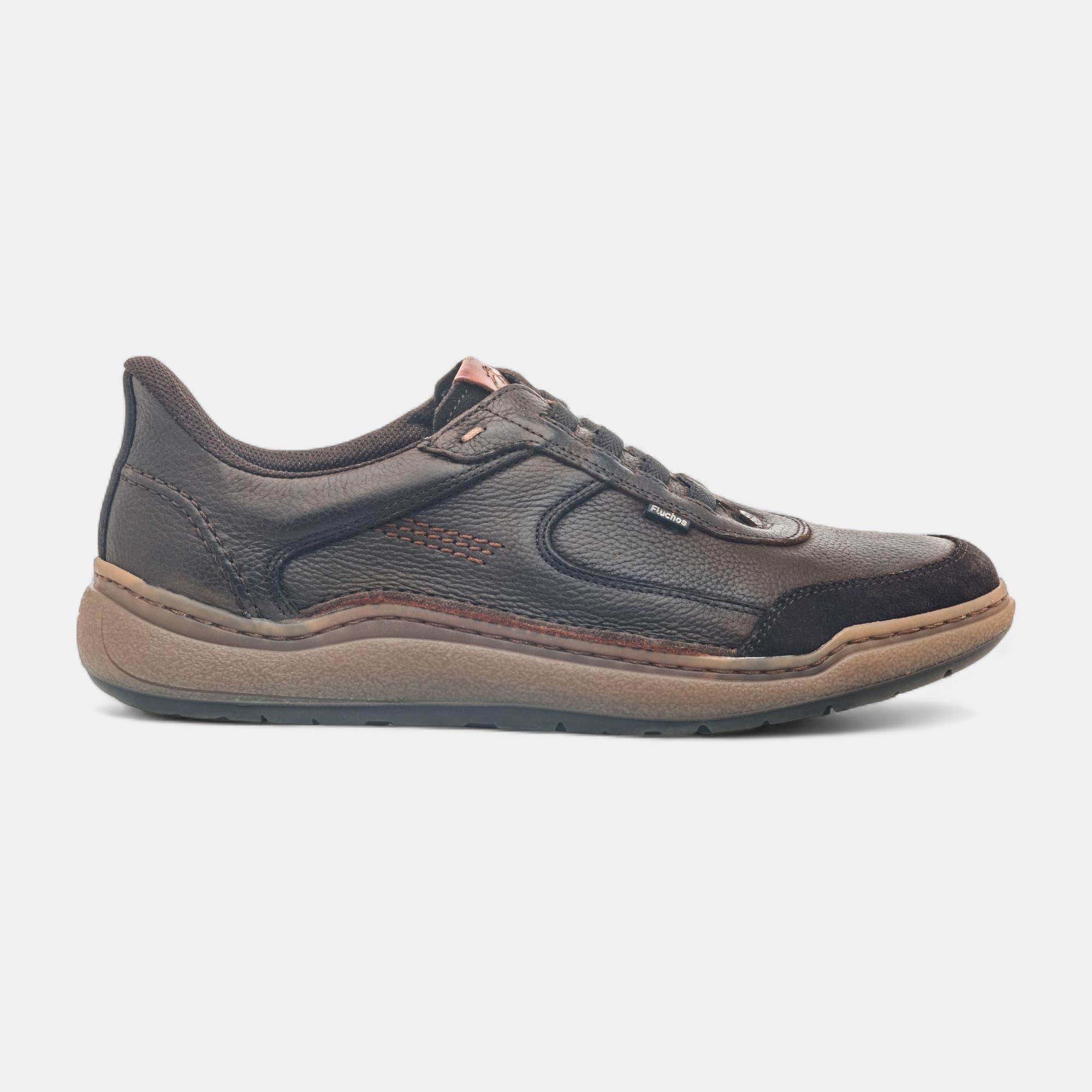Baskets basses Homme en cuir marron