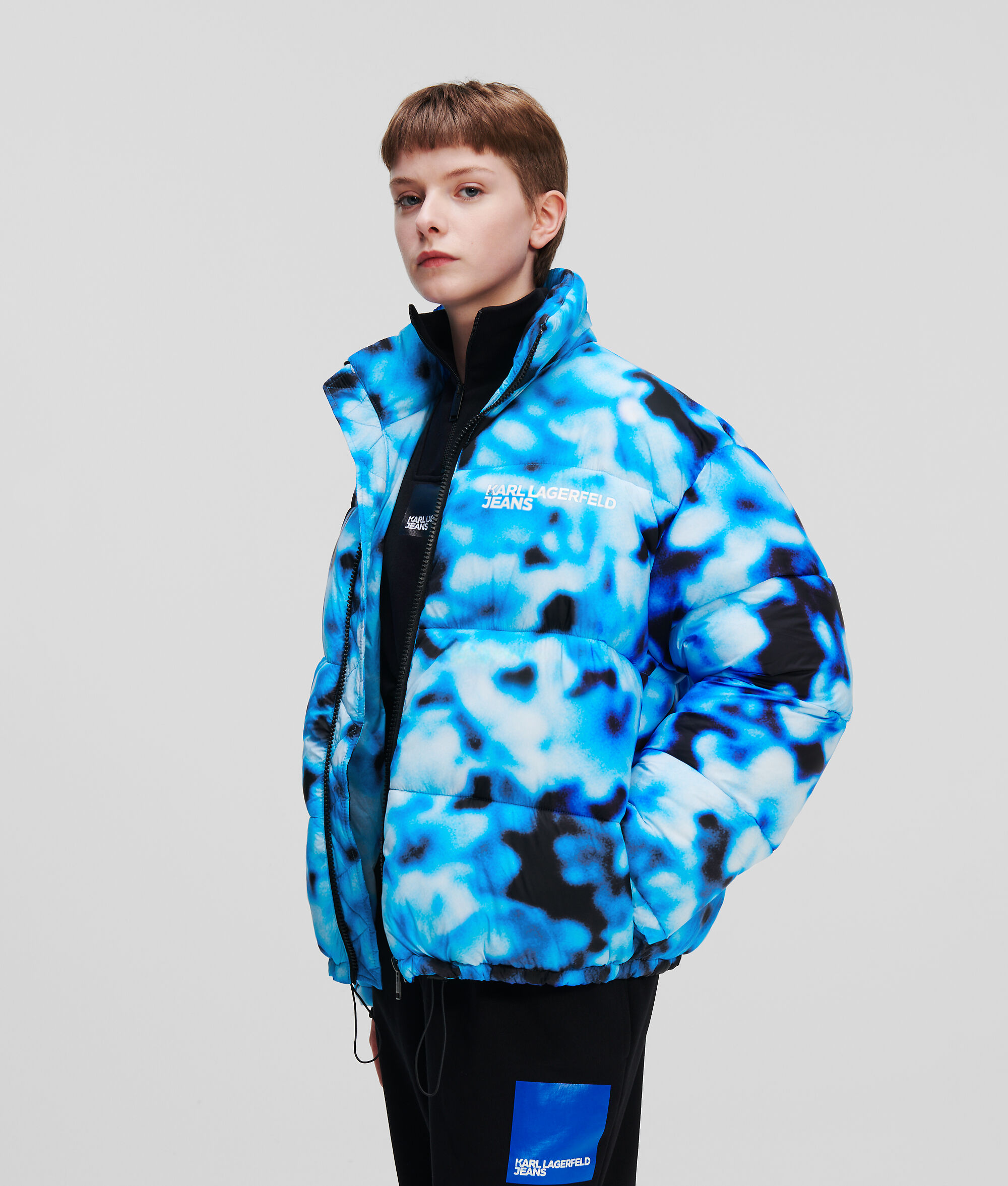 VESTE MATELASSÉE À IMPRIMÉ FLOUTÉ KLJ