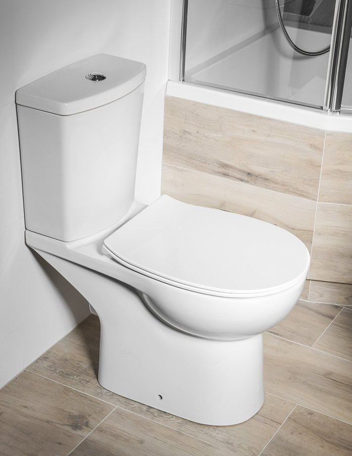 Sapho Kario staande douche wc zonder zitting wit