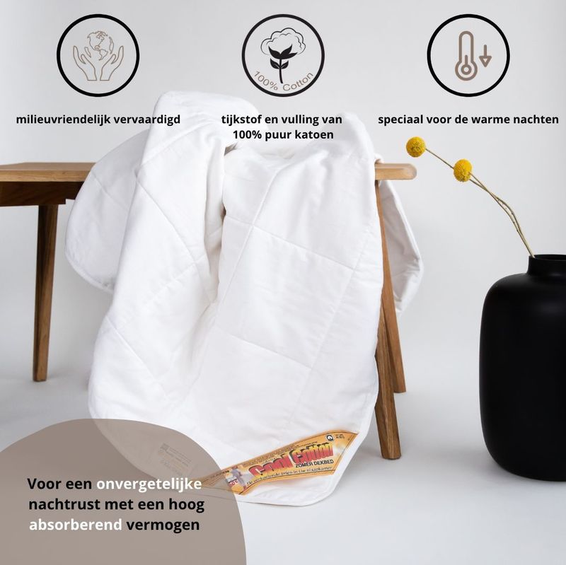 Cool Cotton - Zomer Dekbed - Katoen - 240x220 cm