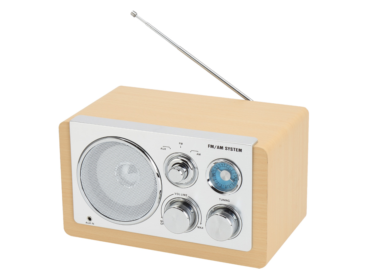 Denver TR63 AM/FM radio - Lightwood