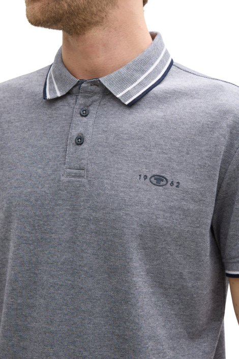 Tom Tailor blauwe heren polo