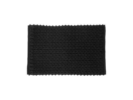 Tapis de Salle de Bain épais Noir 50 x 75 cm