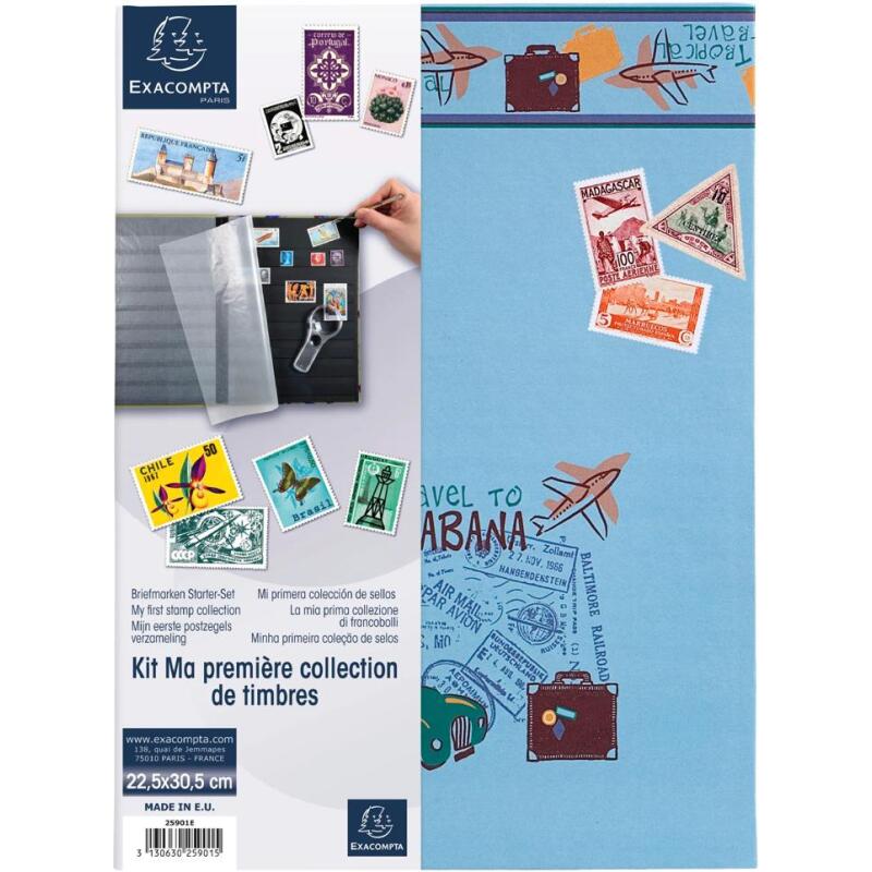 Kit philatélie Air Mail - Ma Première Collection de timbres - Visuels assortis