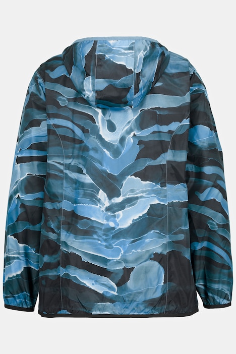 Funktionsjacke, Reisebeutel, Aquarelldruck, wasserdicht