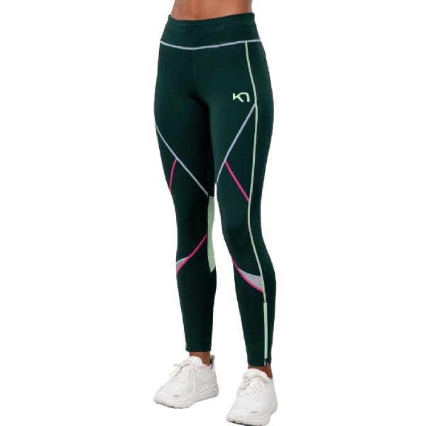 Collant running KARI TRAA LOUISE 2.0 TIGHTS DARK GREEN
