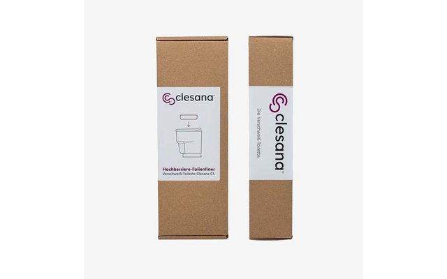 Clesana Hochbarriere-Folienliner für die wasserlose Verschweiß-Toilette Clesana C1 (2 Stück)