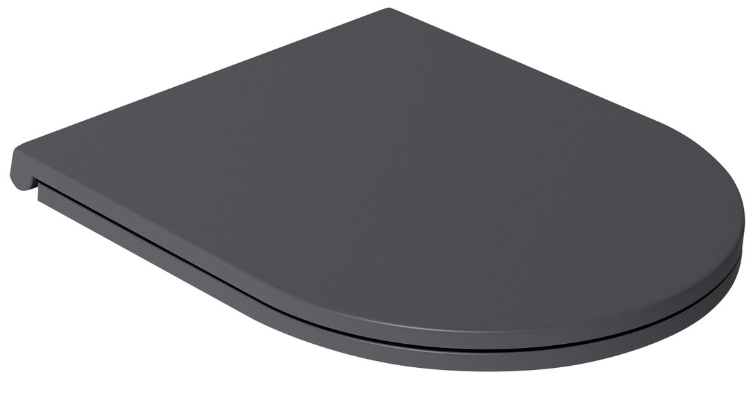Isvea Infinity toiletzitting softclose antraciet voor staand toilet