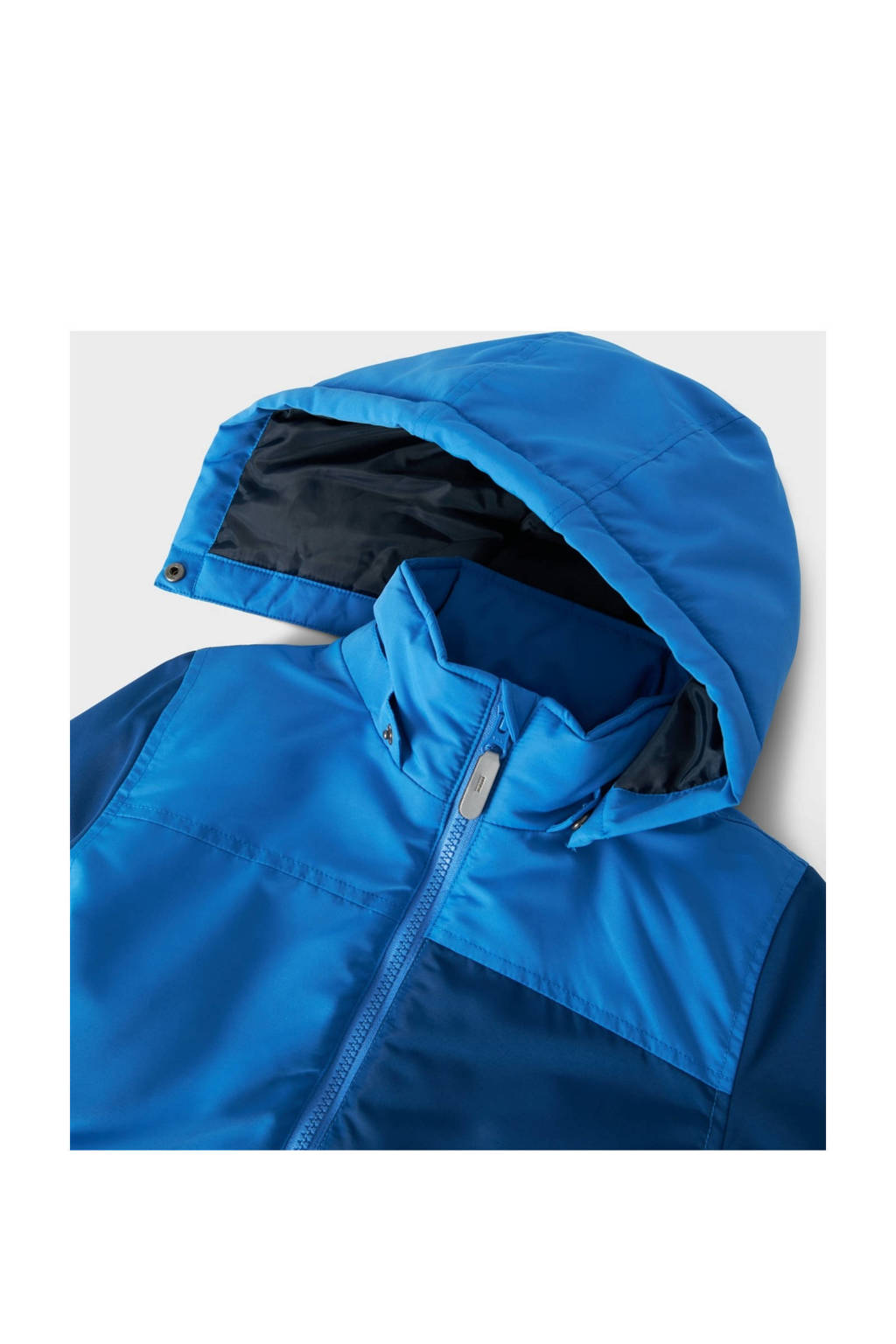 NAME IT winterjas NKMMAX donkerblauw/hardblauw/blauw