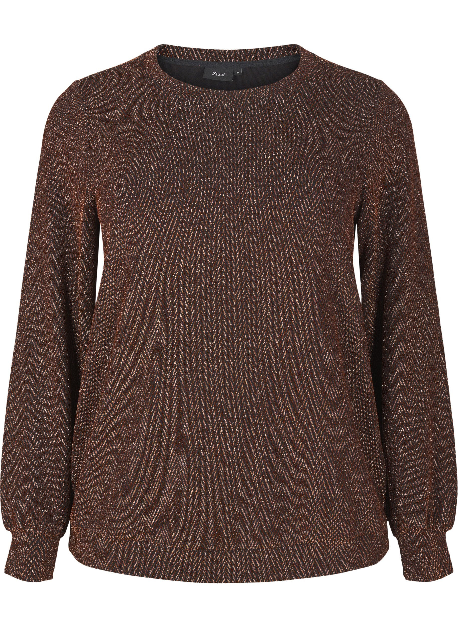 Bluse med glimmer mønster