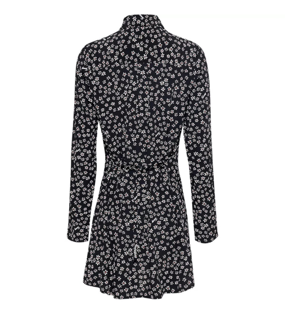 Vestido preto com cinto Tommy Jeans