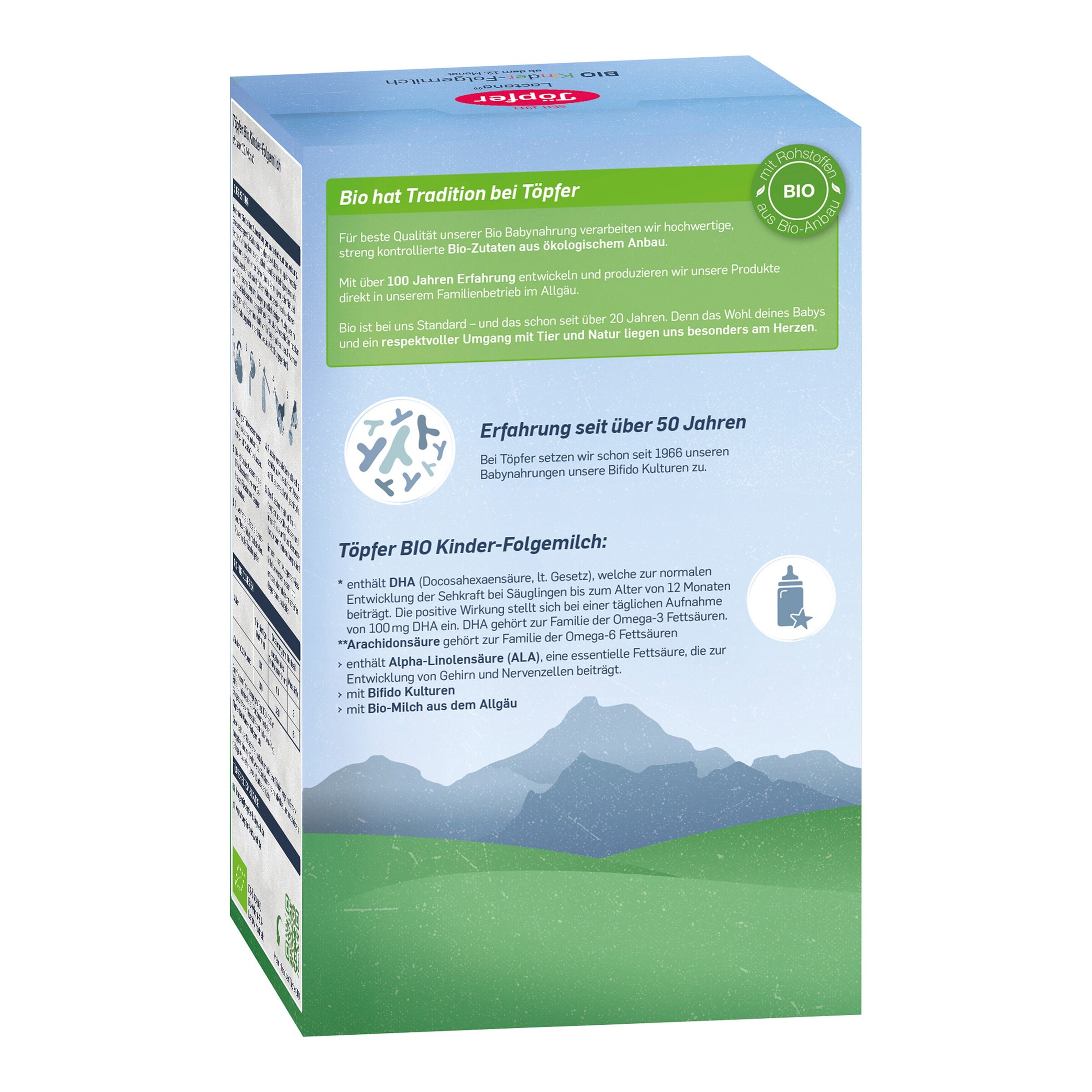 Töpfer Bio Kinder-Folgemilch, 500g