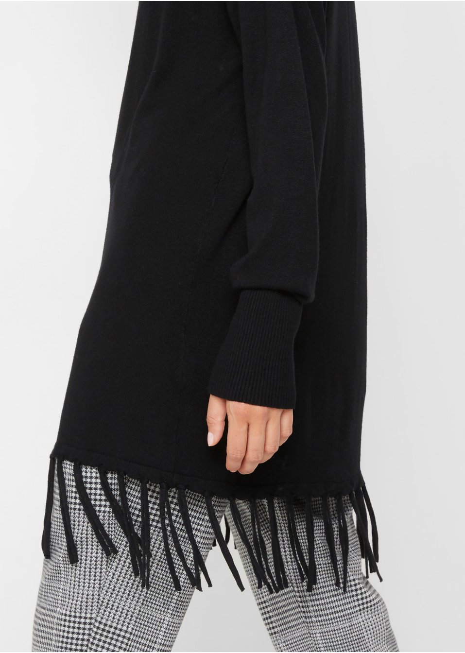 Pull long avec franges