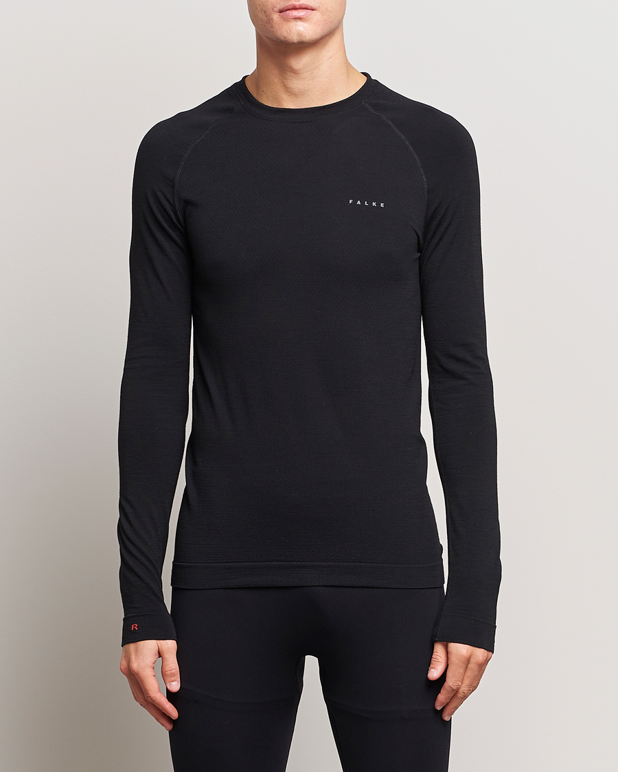 Falke Sport Long-sleeve shirt Wool-Tech Light Black
