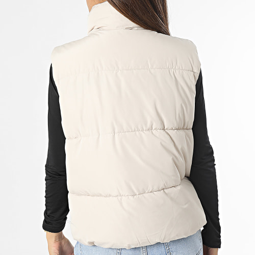 Doudoune Sans Manches Femme New Erica Beige