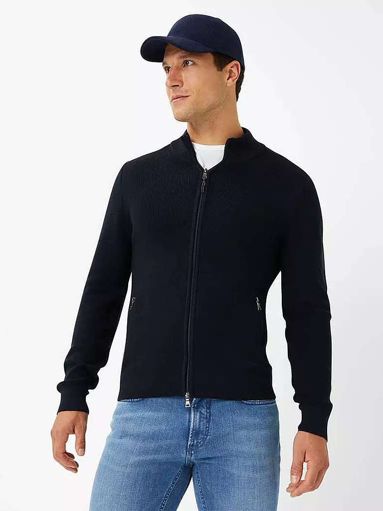 BRAX Strickjacke JOHN dunkelblau