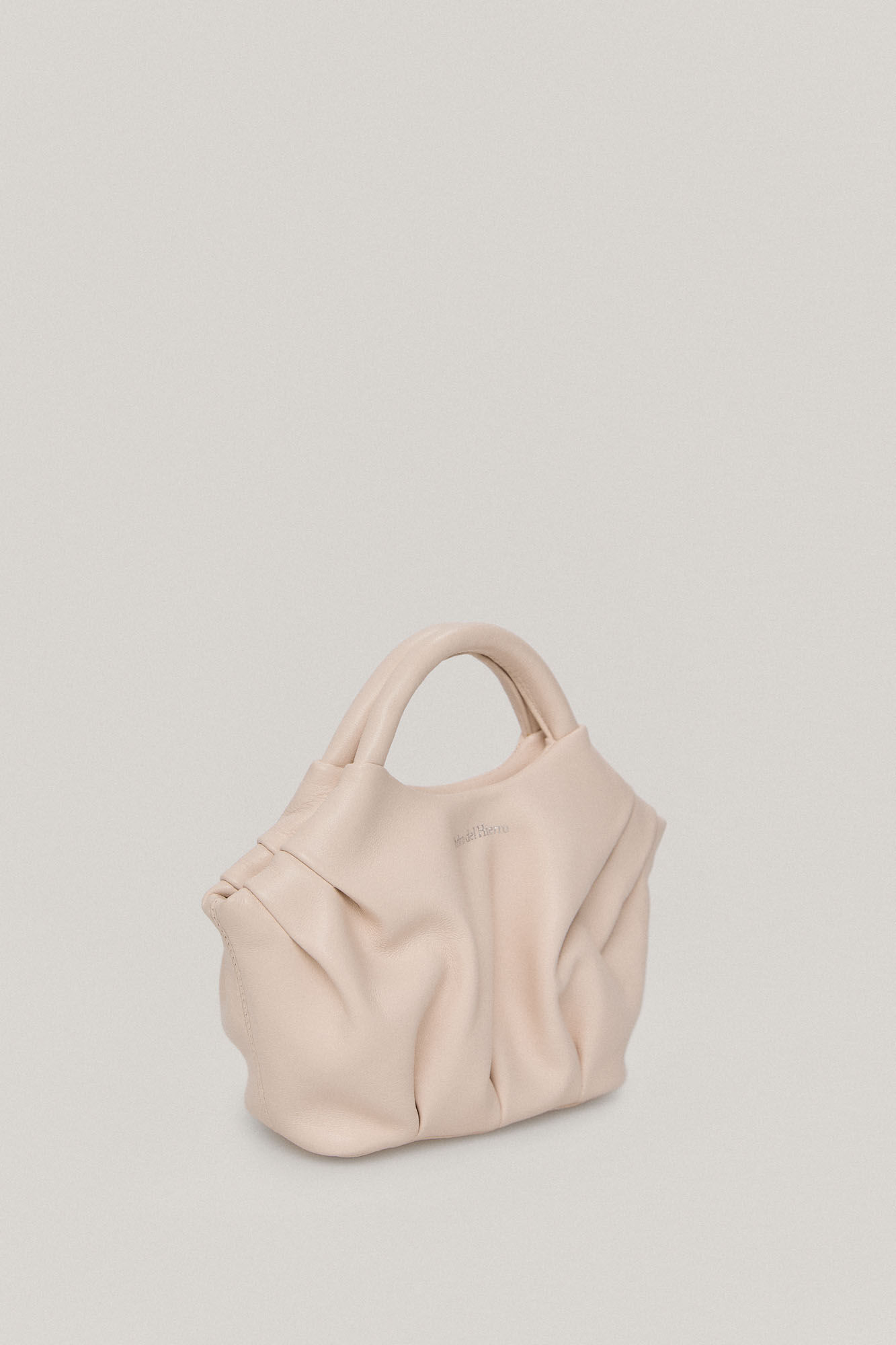 Bolsa pequena de couro - Bege