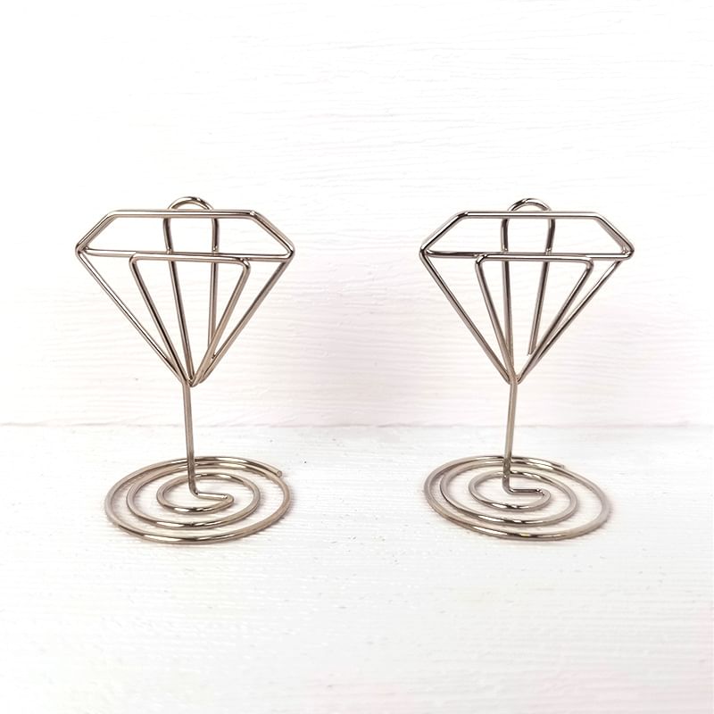 WarmFire - Set van 20: Memohouder van diamantlegering