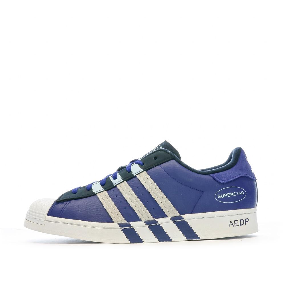 Adidas Baskets Bleu/Blanc Homme Adidas Superstar