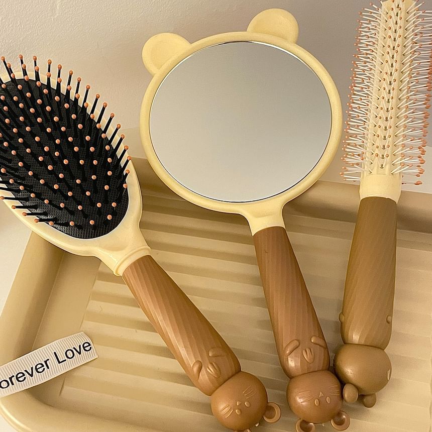 Intimo - Kattenhaarborstel / Haarkam / Handspiegel / Set (Diverse ontwerpen)
