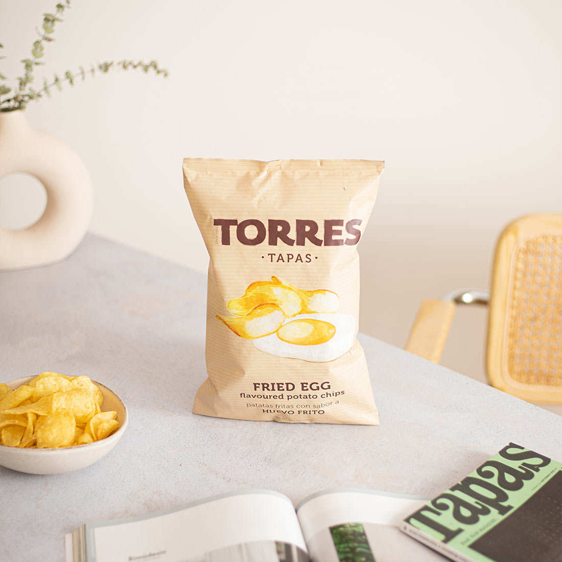 Chips gourmet saveur œuf au plat