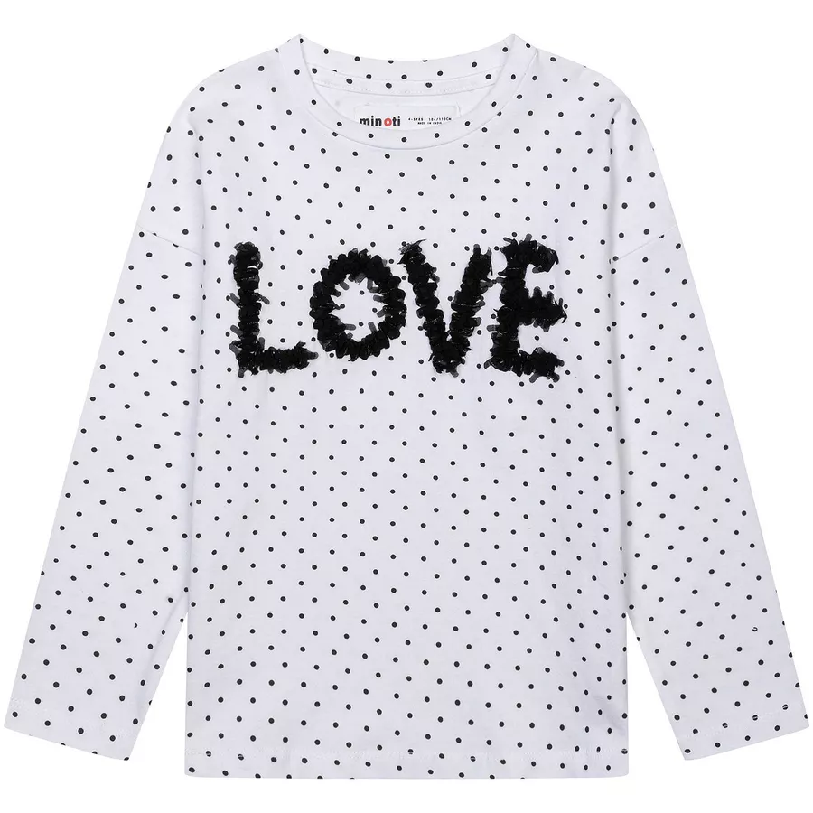 MINOTI Longsleeve Cremeweiß