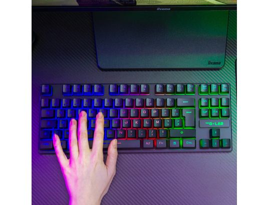 THE G-LAB - Clavier gamer KEYZ Caesium TKL sans fil Noir