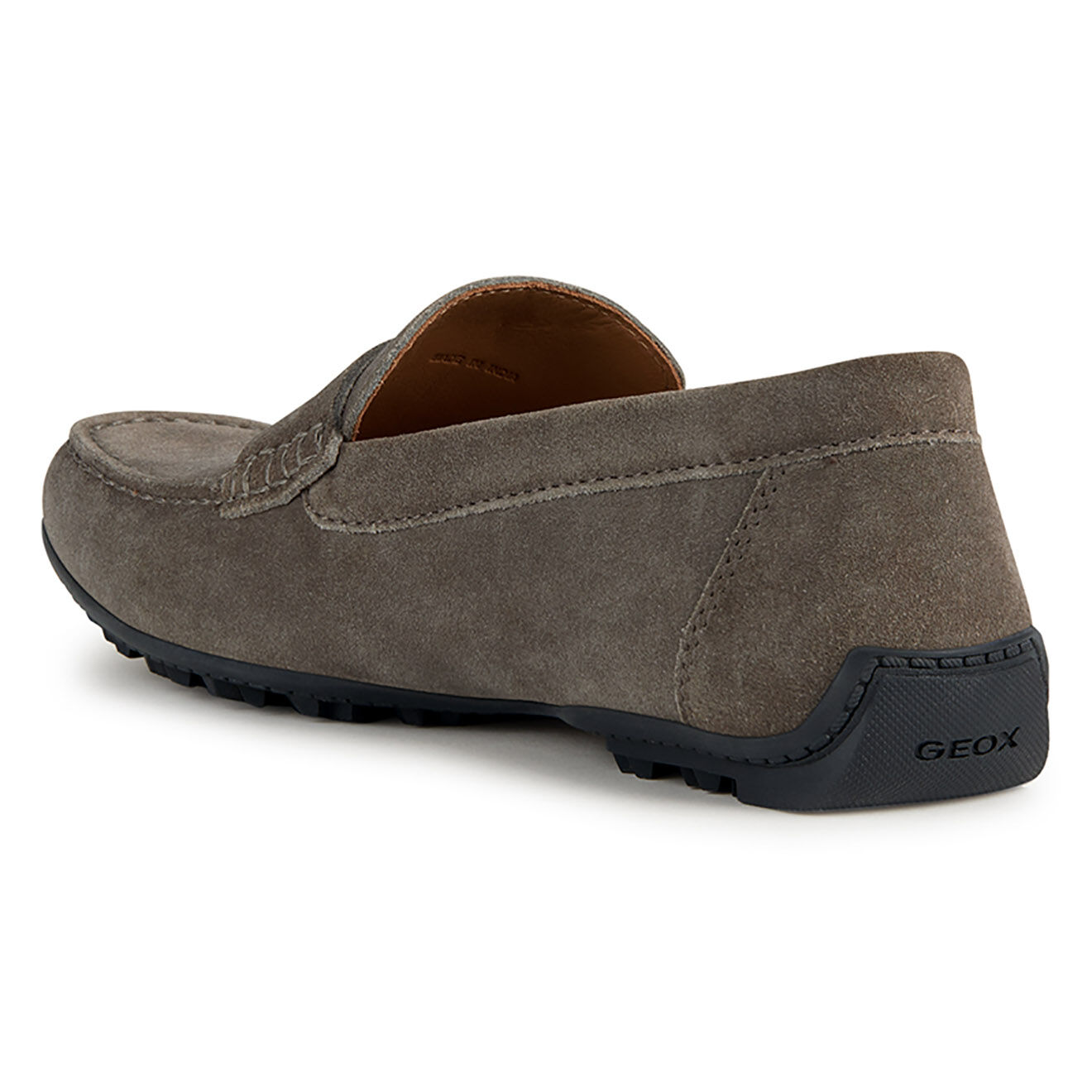 Geox Mocassins en Velours de Cuir Kosmopolis taupe