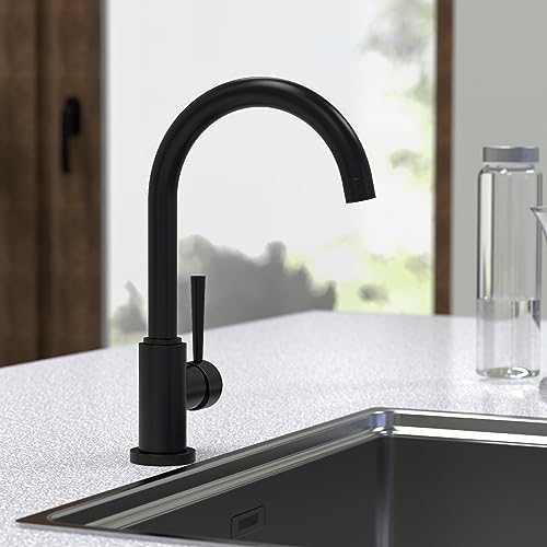 SCHÜTTE Cornwall 79161 Robinet de cuisine pivotant à 360 ° avec mitigeur monocommande Blanc : Bricolage