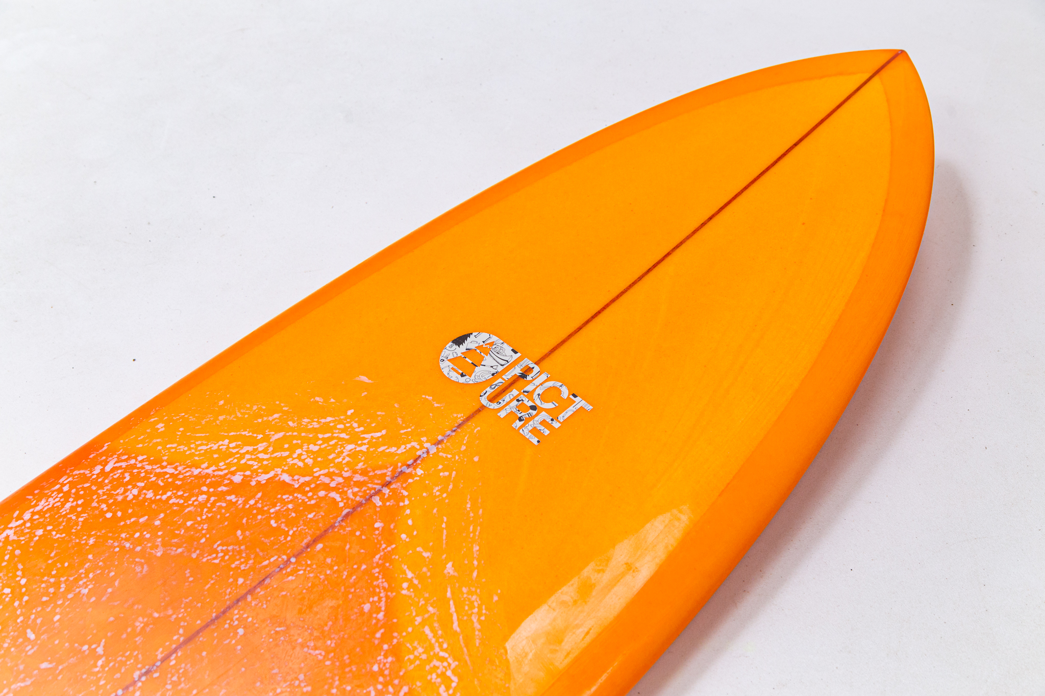 Christenson Surfboards Flat Tracker - Orange Tint   Polish - 7'6 x 21 1/4