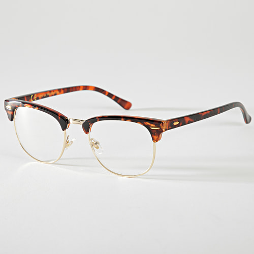 Lunettes Marron Doré