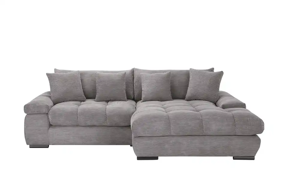 Ecksofa Hella rechts Steingrau