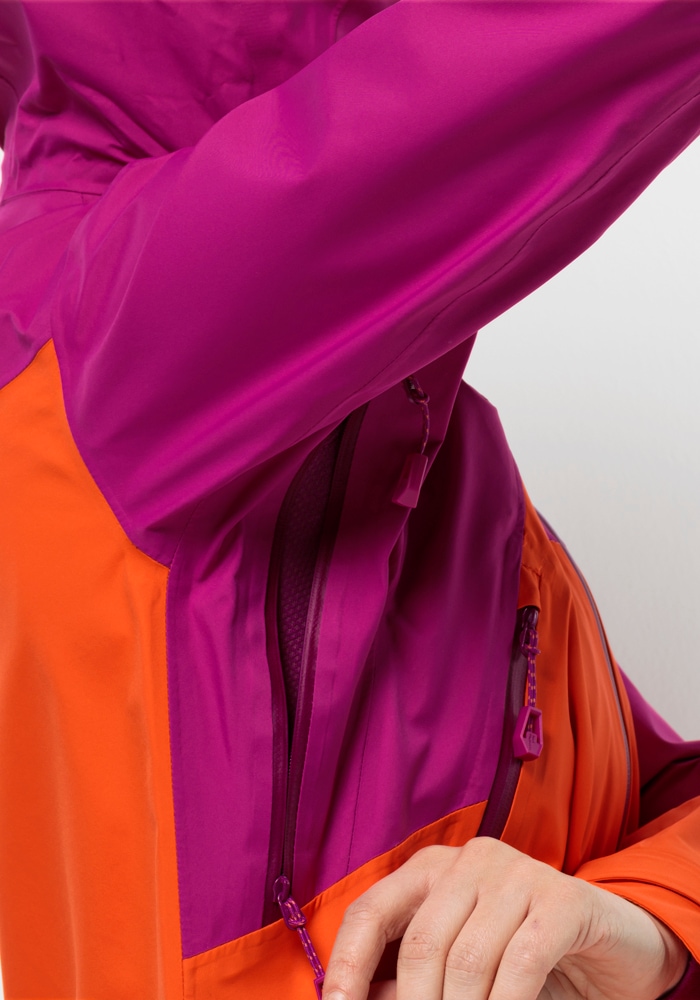 Jack Wolfskin Skijacke »ALPSPITZE PRO 3L JKT W« mit Kapuze
