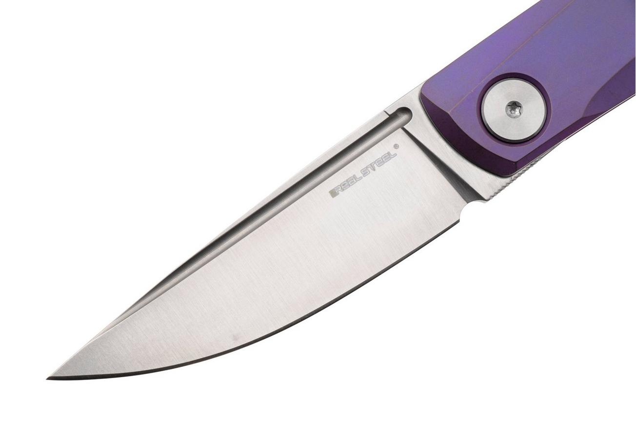 Real Steel Luna TS 7001TS05 Satin N690, Violet Purple Monochrome Titanium, zakmes, Jakub Wieczorkiewicz design