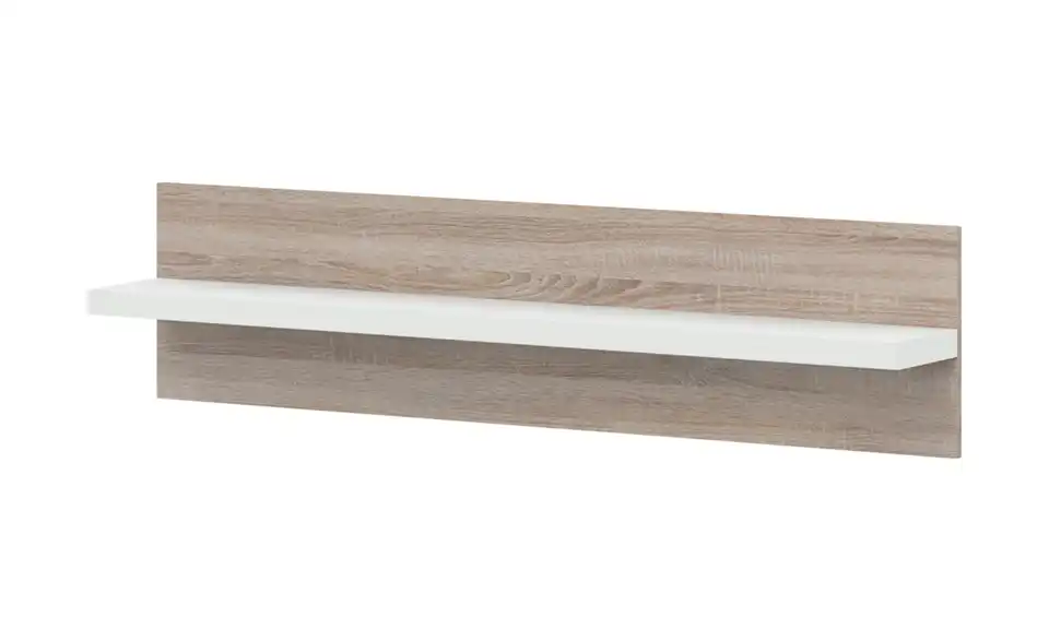 Wandboard Toulon Eiche sägerau (Nachbildung), Weiß 133 cm