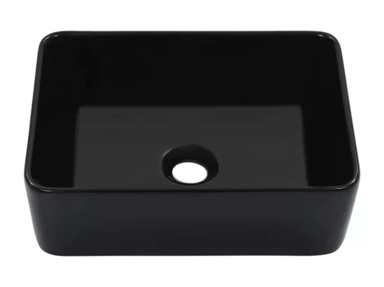Lavabo lave-mains vasque à noire 40 x 30 x 13 cm 02_0002629