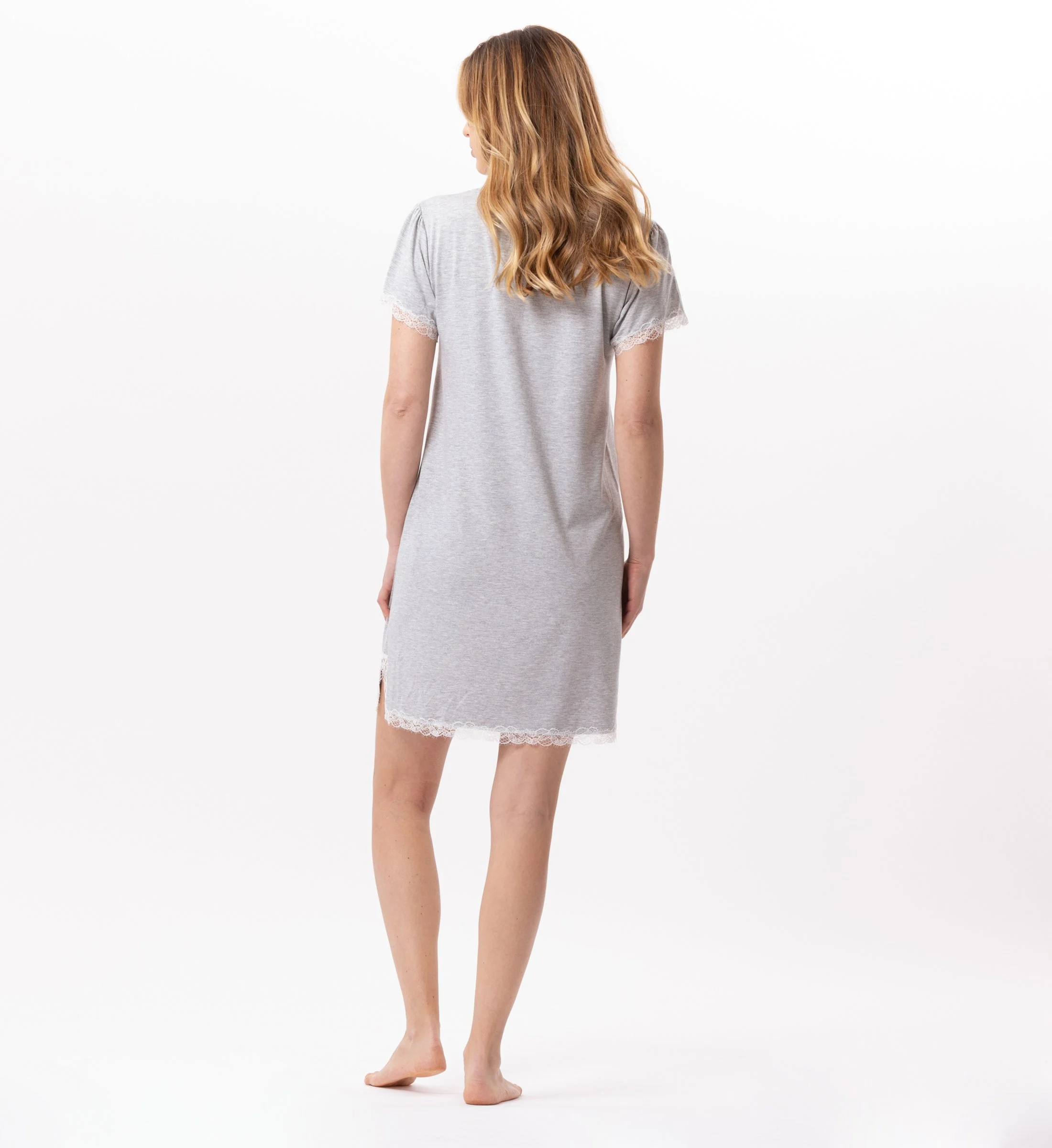 SUBLIME 801 - Chemise de nuit en jersey | Gris