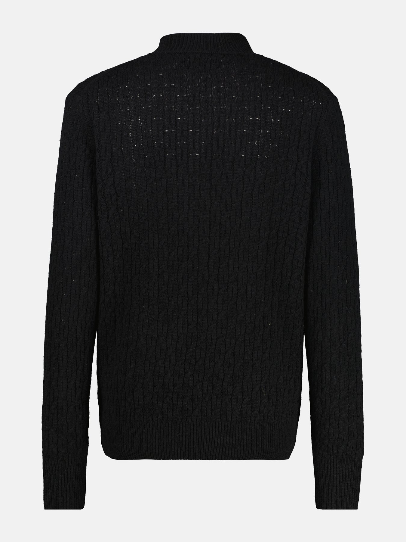 Cable-Strickpullover mit Turtleneck