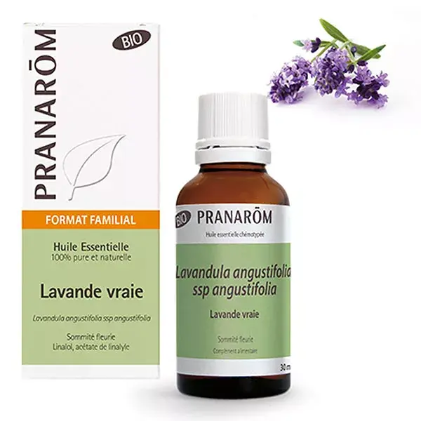 Óleo Essencial de Lavanda Verdadeira Orgânica Pranarom 30ml