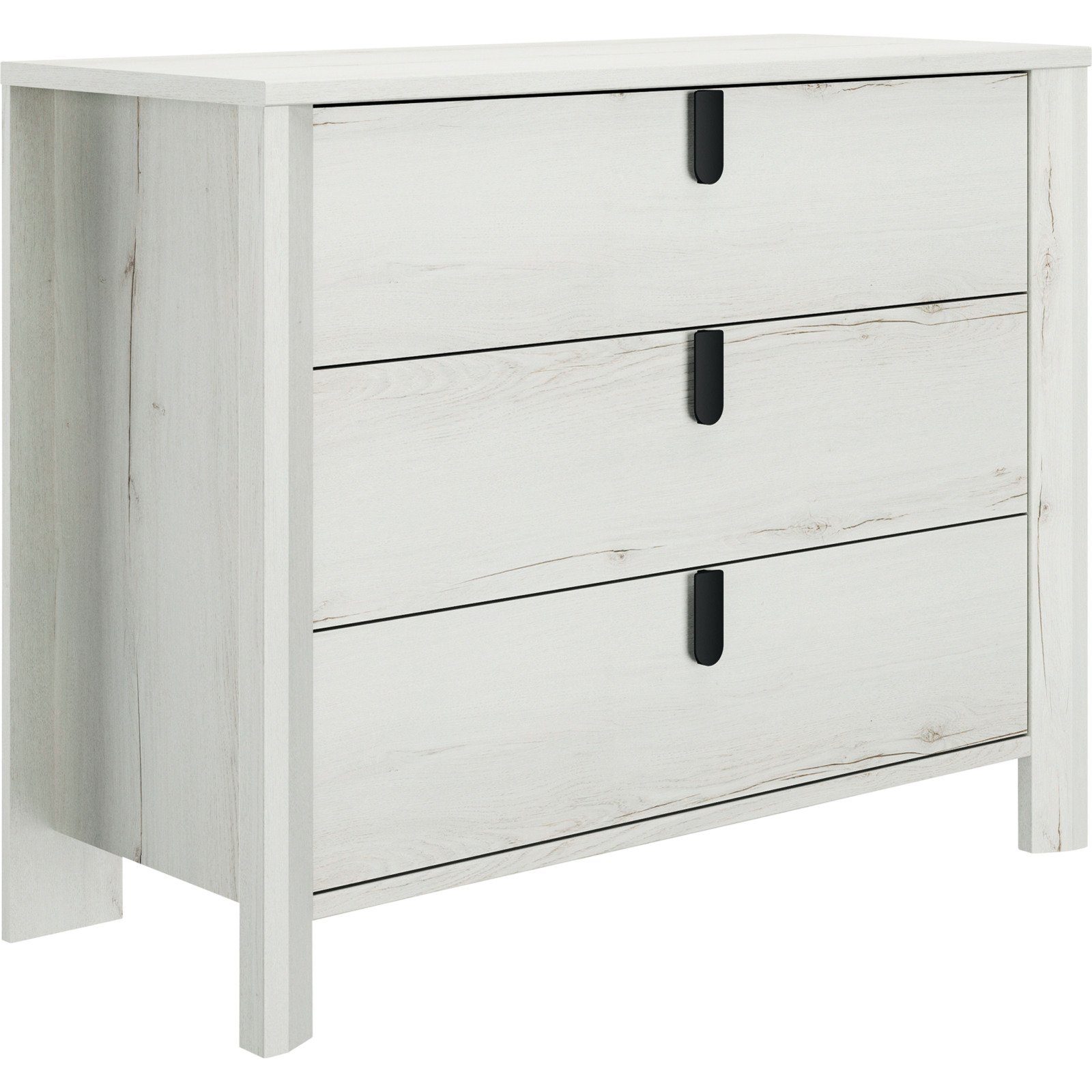 Kommode Lugano Dekor Eiche hell weiss 104 x 84 x 45 cm