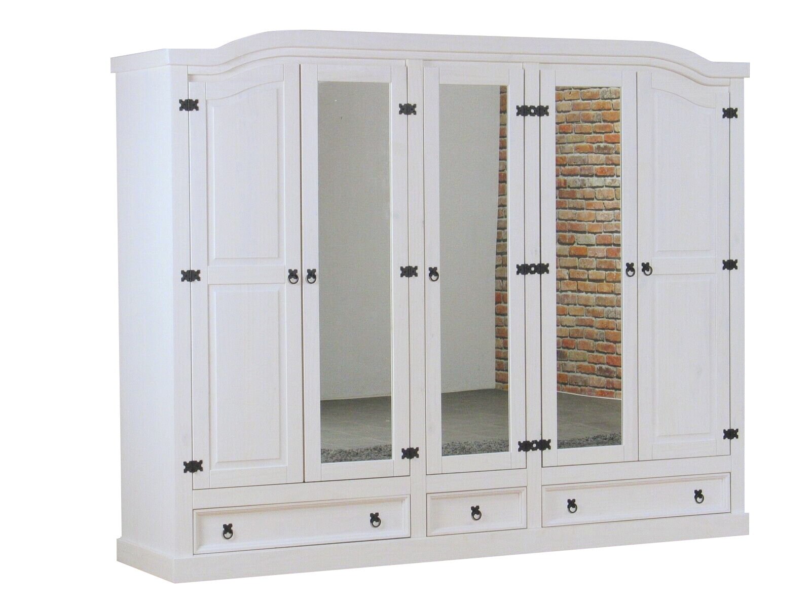 5 trg Kleiderschrank New Mexico (B)243 x (H)193 x (T)57cm