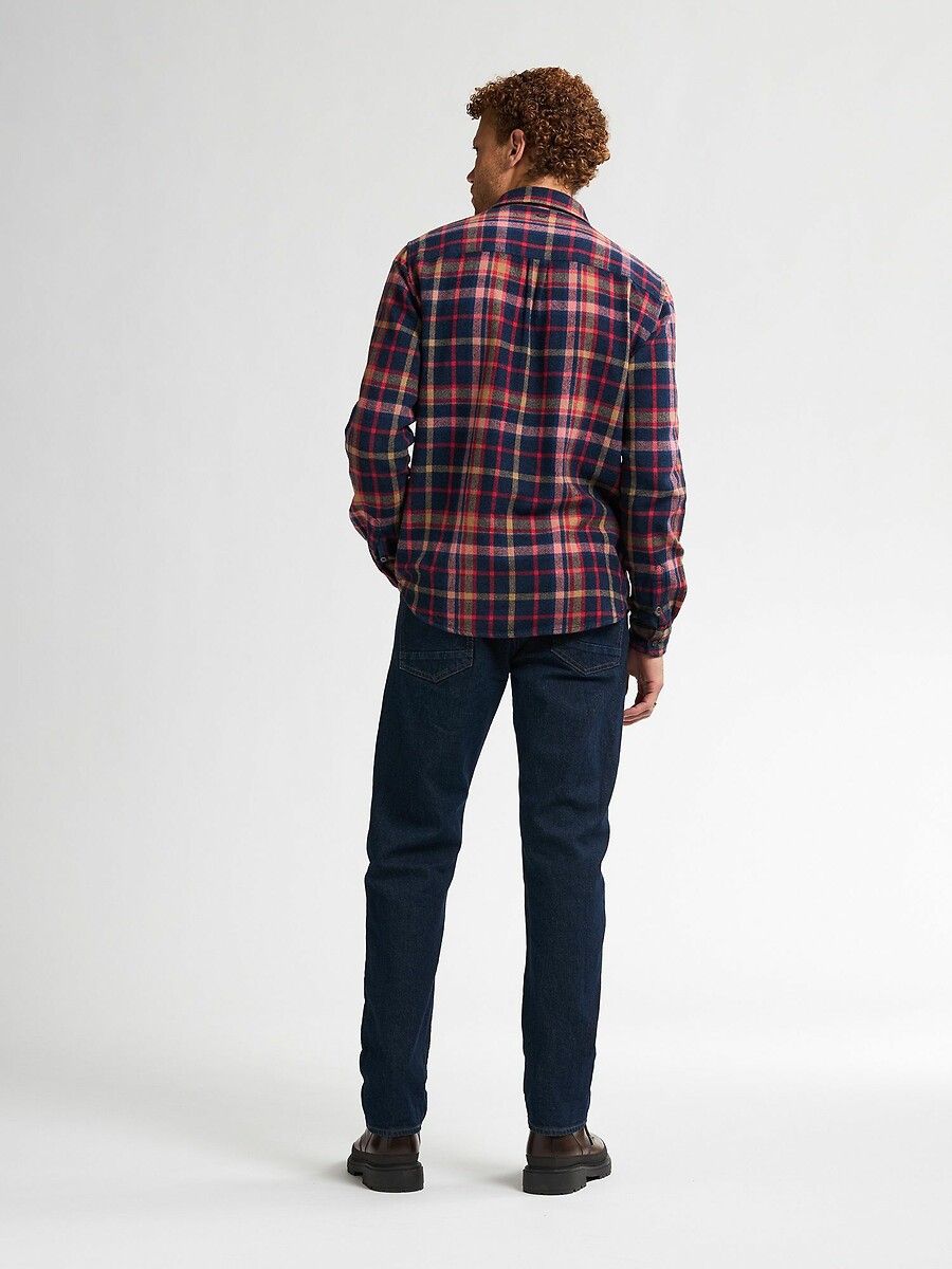 INDÚSTRIAS PETROLÍFERAS<br>Camisa xadrez de manga comprida