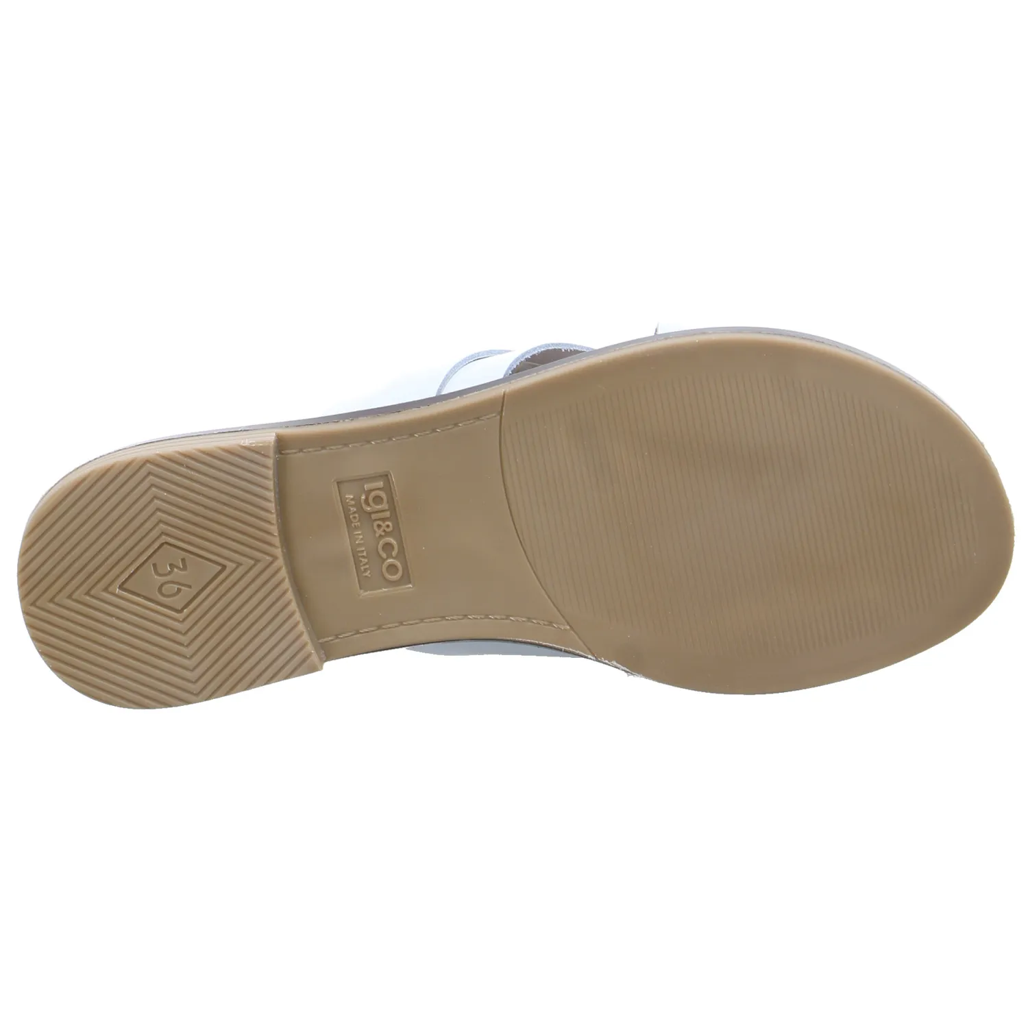 IGI & CO Pantolette Weiss Leder