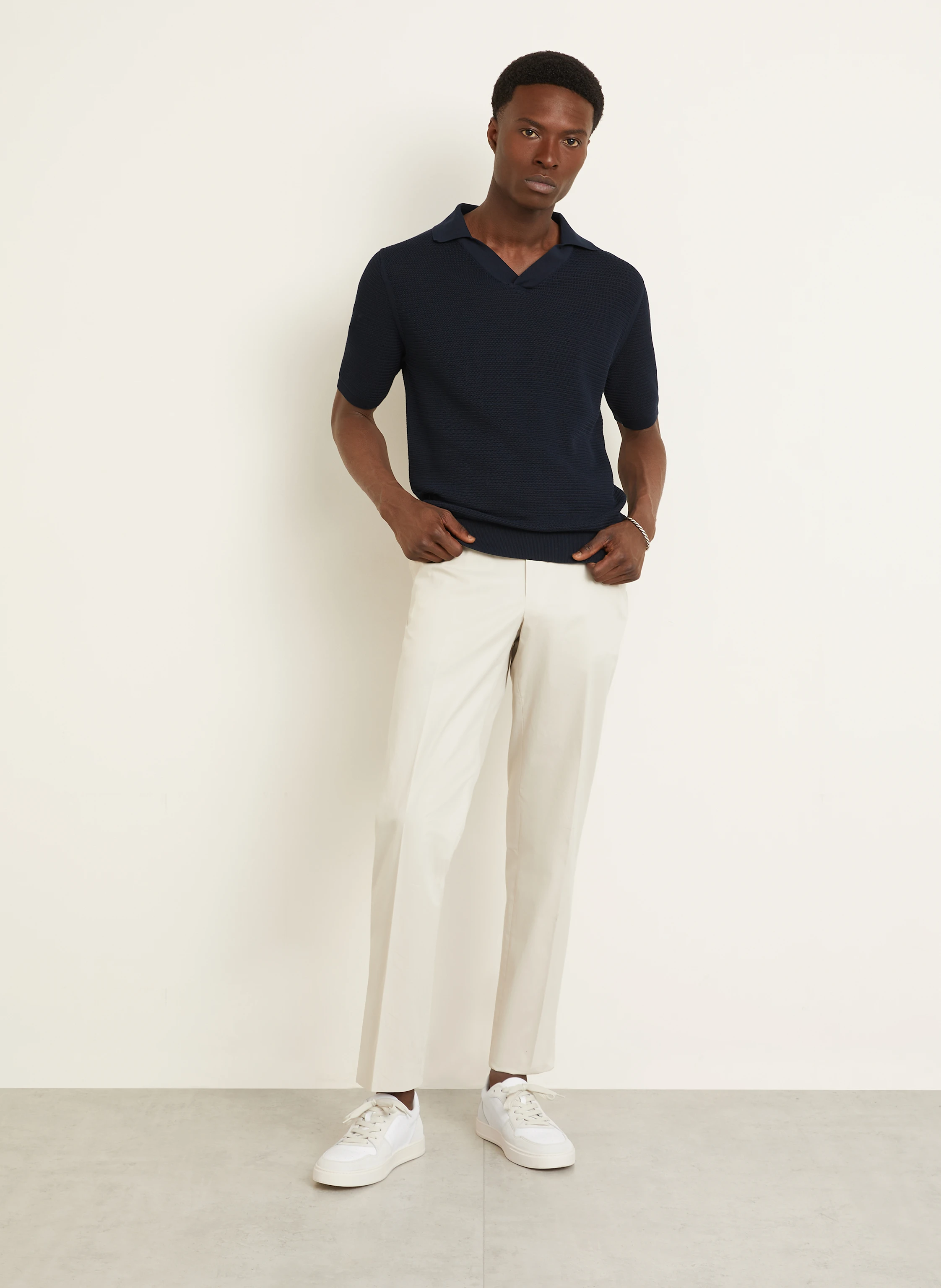 FIORONI Strick-Poloshirt