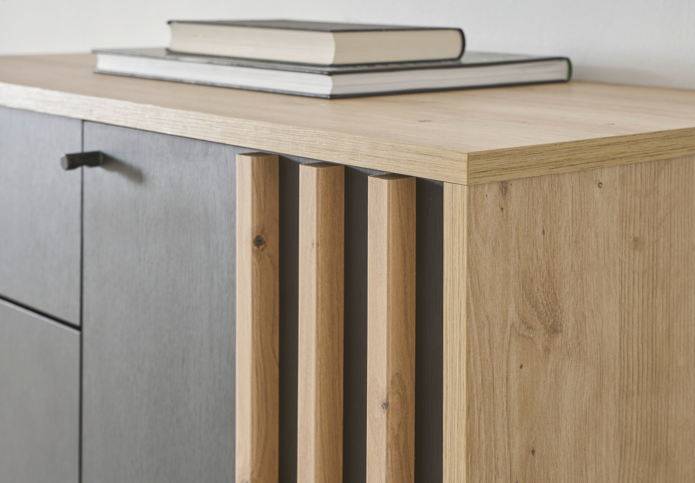 HBZ Kompaktgarderobe »Volano in schwarz Eiche Artisan, BxHxT 114x197x40 cm« 1 Stk. tlg. Mit Schubkästen und Türen mit Softclose